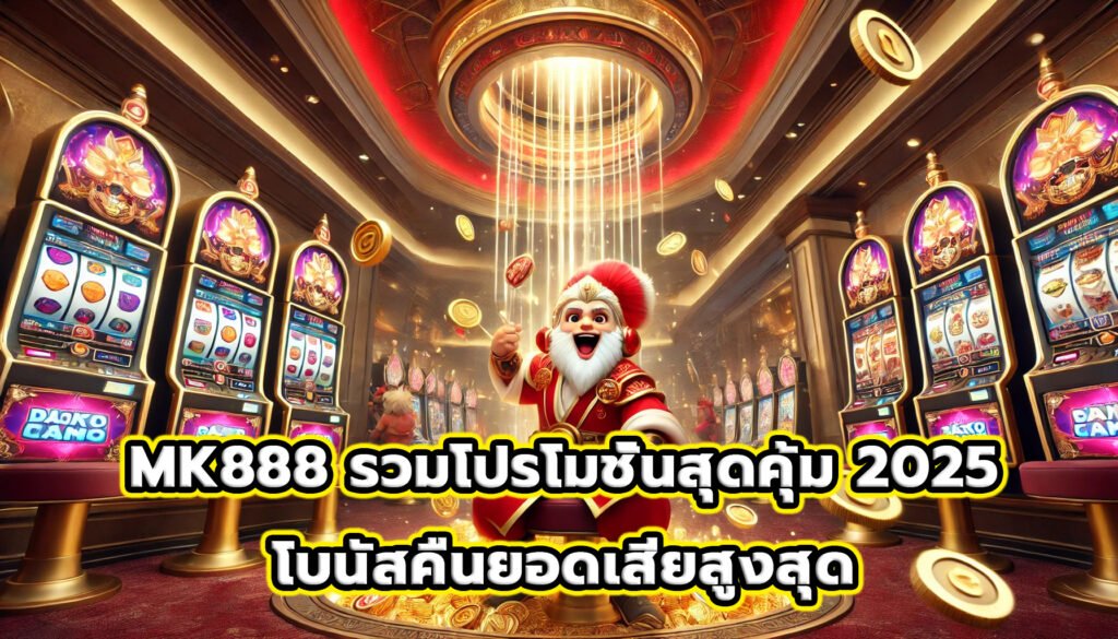 MK888 รวมโปรโมชั่นสุดคุ้ม 2025 โบนัสคืนยอดเสียสูงสุด